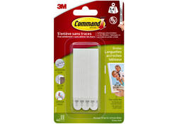 Bevestigingsstrip Command klik vast smal 5,4kg wit