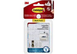 Bevestigingsstrip Command waterbestendig 16 stuks assorti