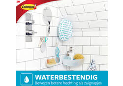 Bevestigingsstrip Command waterbestendig 16 stuks assorti