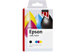 Inktcartridge Quantore alternatief tbv Epson T3357 zwart + 3 kleuren