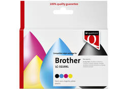 Inktcartridge Quantore alternatief tbv Brother LC-3219XL zwart + 3 kleuren