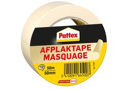 Afplaktape Pattex 50mmx50m creme