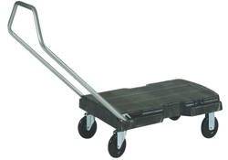 Transportkar Rubbermaid Triple Trolley inklapbaar 225kg zwart