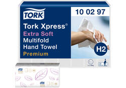 Handdoek Tork Xpress H2 multifold en 2-laags wit 100297