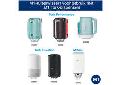 Poetspapier Tork Wiping mini rol M1 1 laags centerfeed wit 100130