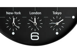 Wandklok Unilux On Time Ø 30.5cm zwart/wit