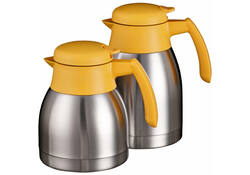 Thermoskan Bravilor dubbelwandig 1.5 liter RVS geel