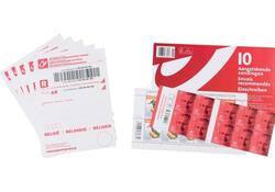 Postzegel Belgie aangetekend kit à 10 stuks