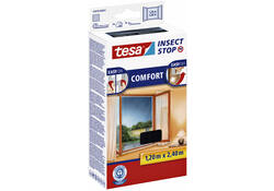 Insectenhor tesa® Insect Stop COMFORT buitendraaiende ramen 1,2x2,4m zwart