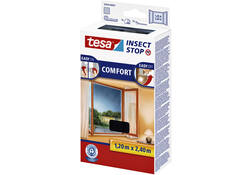 Insectenhor tesa® Insect Stop COMFORT buitendraaiende ramen 1,2x2,4m zwart