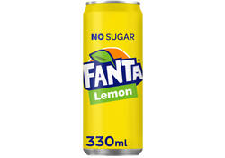 Frisdrank Fanta lemon zero blik 330ml
