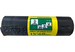 Vuilniszak Komo 60 liter zwart rol à 20 stuks