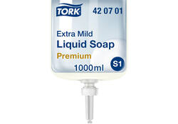 Handzeep Tork S1 vloeibaar mild en ongeparfumeerd 1000ml 420701