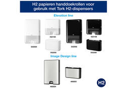 Handdoek Tork Xpress H2 multifold Premium 2-laags wit 100289