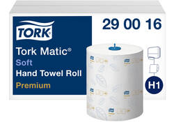 Handdoekrol Tork Matic H1 premium 100m 2 laags wit 290016