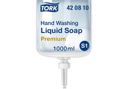 Handzeep Tork S1 Premium vloeibaar ongeparfumeerd 1000ml 420810