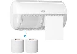 Toiletpapierdispenser Tork T4 Elevation duo wit 557000