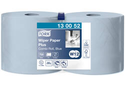 Poetspapier Tork W2 Plus Premium 2-laags 750 vel blauw 130052
