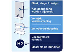 Dispenser Tork Image Xpress multifold H2 vel-voor-vel dosering rvs 460004