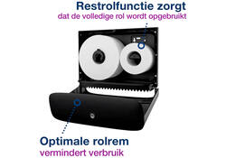 Toiletpapierdispenser Tork Image Lijn Mini jumborol T2 Image-Gesloten- rvs 460006