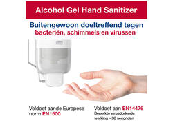 Alcoholgel Tork S1 voor handdesinfectie ongeparfumeerd 1000ml 420103