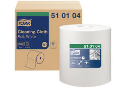 Reiningingsdoek Tork W1 herbruikbaar nonwoven 1000 vel wit 510104