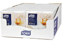 Dinnerservetten Tork Premium LinStyle® 1/8 gevouwen 1-laags 50 st wit 478145