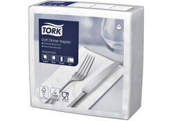 Dinerservet Tork Advanced 1/8 vouw 3-laags 395x390mm 100 vel wit 477579