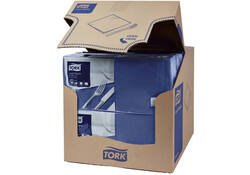 Lunchservet Tork Advanced 1/4 vouw 2-laags 328x325mm 200 vel donkerblauw 477215
