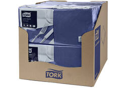 Lunchservet Tork Advanced 1/4 vouw 2-laags 328x325mm 200 vel donkerblauw 477215