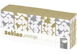 Zakdoek Satino Prestige 4-laags 15x10st wit 113940