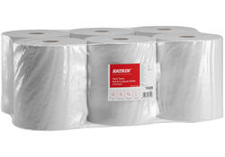 Handdoekrol Katrin centerfeed 2-laags wit medium 150mx178mm