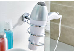 Haardrogerhouder tesa® Smooz hoogglans verchroomd metaal zelfklevend