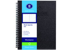 Agenda 2027 Ryam Weekplan Wire-o 7dagen/2pagina's zwart
