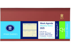 Agenda 2027 Ryam Memoplan 7 Nappa 7dagen/2pagina's landscape assorti