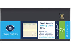 Agenda 2027 Ryam Memoplan 7 Nappa 7dagen/2pagina's landscape assorti
