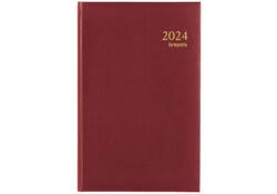 Agenda 2026 Brepols Saturnus Luxe 1dag/1pagina bordeaux