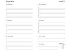 Schoolagenda 2025-2026 Ryam Cursus DeLuxe 7dagen/2pagina's zwart