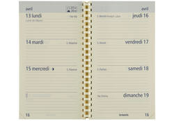 Agenda 2027 Brepols Optivision Pocket Trento 7dagen/2pag antraciet