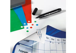 Jaarplanner 2027 Legamaster 90x60cm horizontaal gelamineerd en oprolbaar Engelstalig