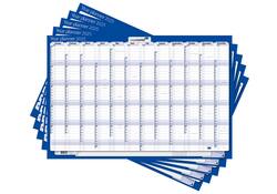 Jaarplanner 2027 Legamaster 1 persoon 90x60cm horizontaal gelamineerd Engelstalig