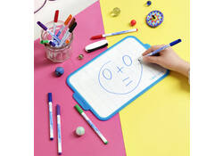 Viltstift Bic Velleda 1721 whiteboard rond fijn blauw