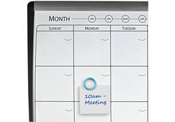 Whiteboard Nobo magnetische planner met prikbord van kurk 585x430mm