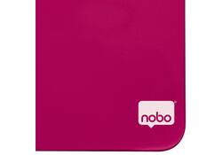 Whiteboard Nobo tegel 36x36cm roze magnetisch