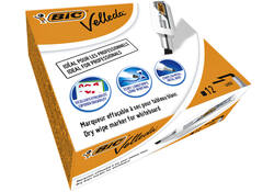 Viltstift Bic Velleda 1781 whiteboard schuin large zwart