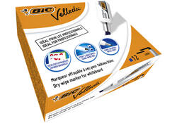 Viltstift Bic Velleda 1781 whiteboard schuin large blauw
