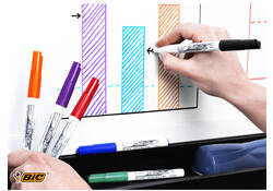 Viltstift Bic Velleda 1741 whiteboard rond medium groen