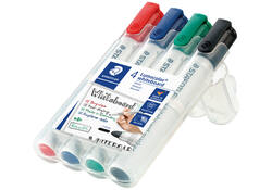 Viltstift Staedtler Lumocolor 351 whiteboard set à 4 stuks assorti