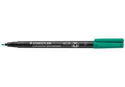Viltstift Staedtler Lumocolor 318 permanent F groen