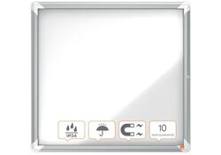 Buitenvitrine Nobo Premium Plus 6x A4 draaideur magnetisch